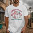 Retro Pink Christmas Santa's Favorite Art Teacher Artist Unisex T-Shirt, funny design