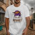Spooky Paraprofessional Life Halloween Messy Bun Teacher For Men Women Unisex T-Shirt, funny design Spooky Paraprofessional Life Halloween Messy Bun Teacher For Men Women Unisex T-Shirt, funny design