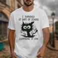I Survived 67 Days Of School Teachers Students Humor Unisex T-Shirt, funny design