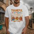 Teach Thanksgiving Teacher Thankful For My Preschool Turkeys Unisex T-Shirt, funny design