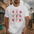 Teaching Is My Jam Teacher Team Crew Cute Strawberry Girls Unisex T-Shirt, funny design