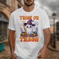 Trick Or Teach Teacher Halloween Ghost Pencil Floral Unisex T-Shirt, funny design Trick Or Teach Teacher Halloween Ghost Pencil Floral Unisex T-Shirt, funny design