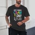100th Day Of School Get Your Cray On Teacher Unisex T-Shirt, novelty gifts, funny gifts