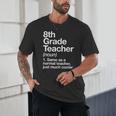 8th Grade Teacher Definition Back To School First Day Unisex T-Shirt, novelty gifts, funny gifts 8th Grade Teacher Definition Back To School First Day Unisex T-Shirt, novelty gifts, funny gifts