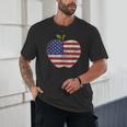 American Flag Teachers Students Apple 4th Of July Vintage Unisex T-Shirt, novelty gifts, funny gifts American Flag Teachers Students Apple 4th Of July Vintage Unisex T-Shirt, novelty gifts, funny gifts
