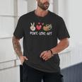 Art Teacher Peace Love Art For Artists And Painters Unisex T-Shirt, novelty gifts, funny gifts Art Teacher Peace Love Art For Artists And Painters Unisex T-Shirt, novelty gifts, funny gifts