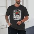 Bleached Teacher Para Life Paraprofessional Cute Messy Bun For Men Women Girls Kids Unisex T-Shirt, novelty gifts, funny gifts