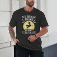 My Broom Broke So Now I Teach Math Teacher Halloween Costume For Men Women Unisex T-Shirt, novelty gifts, funny gifts