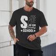 Christian Teacher S Is For Sunday School Essentials Unisex T-Shirt, novelty gifts, funny gifts