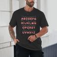 Christmas Alphabet Candy Cane Teachers Students Candy Cane For Men Women Kids Unisex T-Shirt, novelty gifts, funny gifts Christmas Alphabet Candy Cane Teachers Students Candy Cane For Men Women Kids Unisex T-Shirt, novelty gifts, funny gifts
