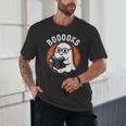 Cute Ghost Book Reading Books Lover Retro Halloween Teacher Unisex T-Shirt, novelty gifts, funny gifts