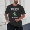 Dinosaur Thesaurus Grammar Joke Teacher Unisex T-Shirt, novelty gifts, funny gifts