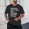 Dinosaurs Didn't Learn Math Math Teacher Unisex T-Shirt, novelty gifts, funny gifts Dinosaurs Didn't Learn Math Math Teacher Unisex T-Shirt, novelty gifts, funny gifts