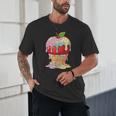 Dripping Apple Ice Cream Cone Cute Teacher Appreciation Unisex T-Shirt, novelty gifts, funny gifts Dripping Apple Ice Cream Cone Cute Teacher Appreciation Unisex T-Shirt, novelty gifts, funny gifts