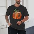 Fall Book Autumn Reading Teacher Halloween Pumpkin Season Unisex T-Shirt, novelty gifts, funny gifts