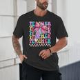 Groovy Teacher Cute Coquette Bow Flower Retro Back To School Unisex T-Shirt, novelty gifts, funny gifts Groovy Teacher Cute Coquette Bow Flower Retro Back To School Unisex T-Shirt, novelty gifts, funny gifts