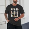 Halloween Ghost Music Teacher Playing Instruments Unisex T-Shirt, novelty gifts, funny gifts Halloween Ghost Music Teacher Playing Instruments Unisex T-Shirt, novelty gifts, funny gifts