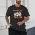 Halloween Teacher Ghosts Trick Or Teach Retro Costume Women Unisex T-Shirt, novelty gifts, funny gifts Halloween Teacher Ghosts Trick Or Teach Retro Costume Women Unisex T-Shirt, novelty gifts, funny gifts