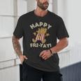 Happy Fri Yay Retro French Fries Friday Lovers Fun Teacher Unisex T-Shirt, novelty gifts, funny gifts