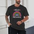 Hello Preschool Teacher Student Girls Rainbow Back To School Unisex T-Shirt, novelty gifts, funny gifts Hello Preschool Teacher Student Girls Rainbow Back To School Unisex T-Shirt, novelty gifts, funny gifts