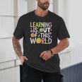 Learning Is Out Of This World Space Teacher Cute Groovy Unisex T-Shirt, novelty gifts, funny gifts