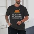 Let's Eat Kids Grammar For Thanksgiving Teacher Unisex T-Shirt, novelty gifts, funny gifts