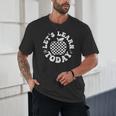 Let's Learn Today Checkered Apple Back To School Teacher Unisex T-Shirt, novelty gifts, funny gifts