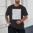 Lined Paper Notebook Halloween Costume For Students Teachers For Men Women Kids Unisex T-Shirt, novelty gifts, funny gifts Lined Paper Notebook Halloween Costume For Students Teachers For Men Women Kids Unisex T-Shirt, novelty gifts, funny gifts