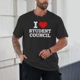 I Love Student Council Student Teacher Unisex T-Shirt, novelty gifts, funny gifts I Love Student Council Student Teacher Unisex T-Shirt, novelty gifts, funny gifts