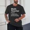 Math Teacher Definition Back To School First Day Unisex T-Shirt, novelty gifts, funny gifts
