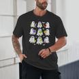 Retro Halloween Science Teacher Ghost Laboratory Teacher Unisex T-Shirt, novelty gifts, funny gifts