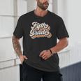 Retro Sunset Fifth Grade Teacher & Student Back To School Unisex T-Shirt, novelty gifts, funny gifts