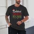 Santa's Favorite Pre-K Teacher Christmas Santa Hat Lights For Men Women Kids Unisex T-Shirt, novelty gifts, funny gifts