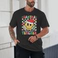 Santas Favorite Teacher Retro Groovy Smile Face Christmas Unisex T-Shirt, novelty gifts, funny gifts