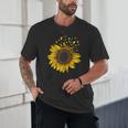 Sunflower Puzzle Pieces Autism Awareness For Mom Teacher For Women Unisex T-Shirt, novelty gifts, funny gifts