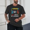 I Survived 67 Days Of School 67 Teacher Squad Matching Unisex T-Shirt, novelty gifts, funny gifts