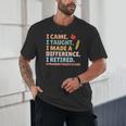 I Came I Taught I Made a Difference Proud Retired Teacher Unisex T-Shirt, novelty gifts, funny gifts I Came I Taught I Made a Difference Proud Retired Teacher Unisex T-Shirt, novelty gifts, funny gifts