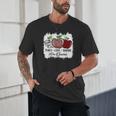 Teach Love Inspire Pre-k Teacher Apple Leopard Red Plain Unisex T-Shirt, novelty gifts, funny gifts