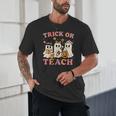 Teacher Halloween Trick Or Teach Cute Ghost Coffee Pumpkins Unisex T-Shirt, novelty gifts, funny gifts Teacher Halloween Trick Or Teach Cute Ghost Coffee Pumpkins Unisex T-Shirt, novelty gifts, funny gifts
