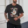 Teacher Halloween Trick Or Teach Floral Ghost Unisex T-Shirt, novelty gifts, funny gifts Teacher Halloween Trick Or Teach Floral Ghost Unisex T-Shirt, novelty gifts, funny gifts