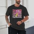 Teacher Pencil Back To School Groovy Pink Teacher First Day Unisex T-Shirt, novelty gifts, funny gifts Teacher Pencil Back To School Groovy Pink Teacher First Day Unisex T-Shirt, novelty gifts, funny gifts