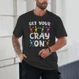 Teacher's Get Your Cray On Dabbing Crayons Unisex T-Shirt, novelty gifts, funny gifts