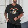 Trick Or Teach Groovy Retro Ghost Halloween Teacher Kids Unisex T-Shirt, novelty gifts, funny gifts Trick Or Teach Groovy Retro Ghost Halloween Teacher Kids Unisex T-Shirt, novelty gifts, funny gifts