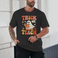 Trick Or Teach Halloween Shirt For Teacher Kids Floral Ghost Unisex T-Shirt, novelty gifts, funny gifts Trick Or Teach Halloween Shirt For Teacher Kids Floral Ghost Unisex T-Shirt, novelty gifts, funny gifts