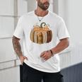 Fall Book Pumpkin Halloween Teacher Librarian Thanksgiving Unisex T-Shirt, novelty gifts, funny gifts