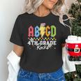 4th Grade Rocks ABCD Back To School Rock Teachers Unisex T-Shirt, gift for family, gift for coworker