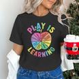 Apple Retro Play Is Learning Kindergarten Teacher Daycare Unisex T-Shirt, gift for family, gift for coworker Apple Retro Play Is Learning Kindergarten Teacher Daycare Unisex T-Shirt, gift for family, gift for coworker