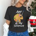 Art Is My Superpower Drawing Art Teacher Artists Unisex T-Shirt, gift for family, gift for coworker Art Is My Superpower Drawing Art Teacher Artists Unisex T-Shirt, gift for family, gift for coworker