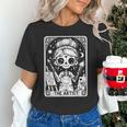 Artist Tarot Card Skeleton Painter Art Teacher Witchy Unisex T-Shirt, gift for family, gift for coworker