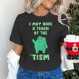 Autism Awareness Neurodiversity Teacher Frog I May Have A Touch Of The Tism Neurodivergent Small Unisex T-Shirt, gift for family, gift for coworker